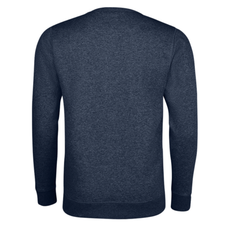 Wood King sweater donker blauw geborduurd